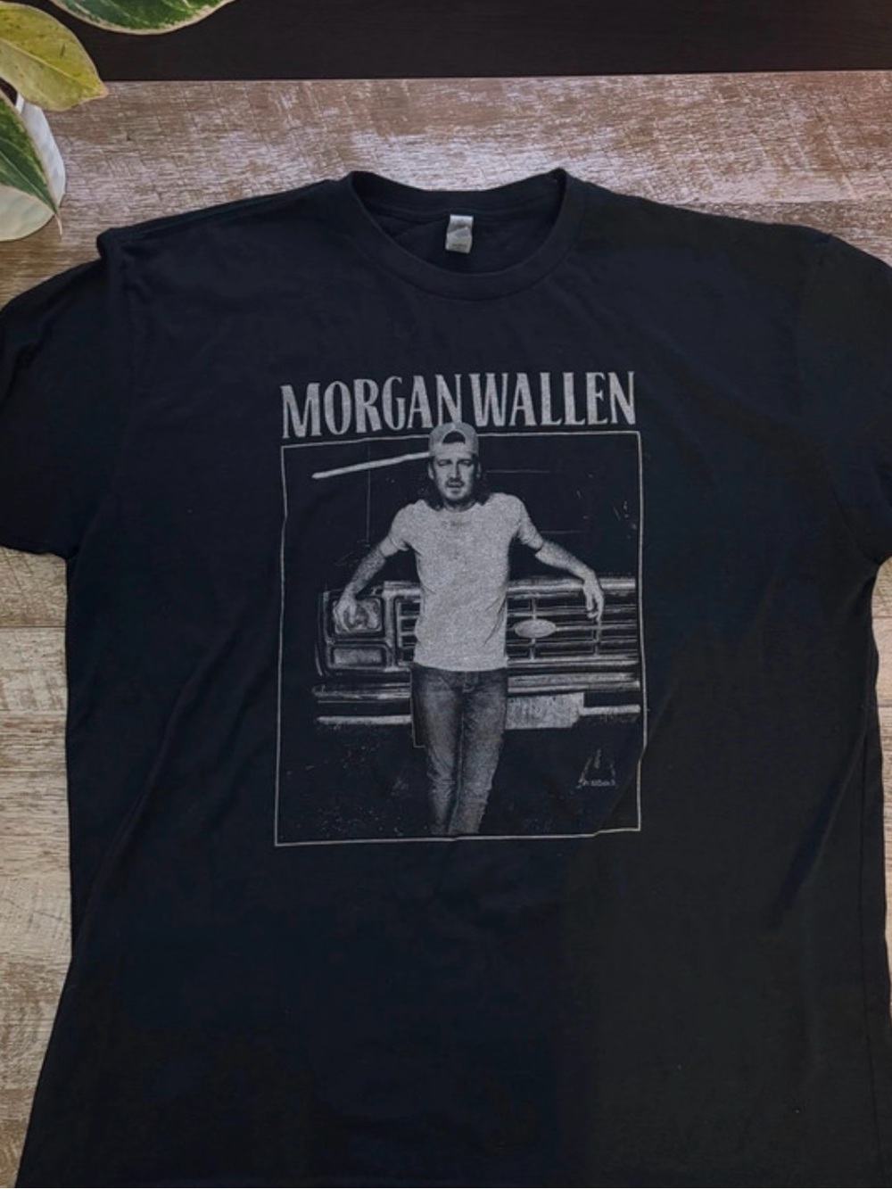 Next Level Apparel Black Morgan Wallen Graphic Tee